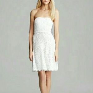 DVF Amira Lace White Mini Dress Size 8 (US 6)